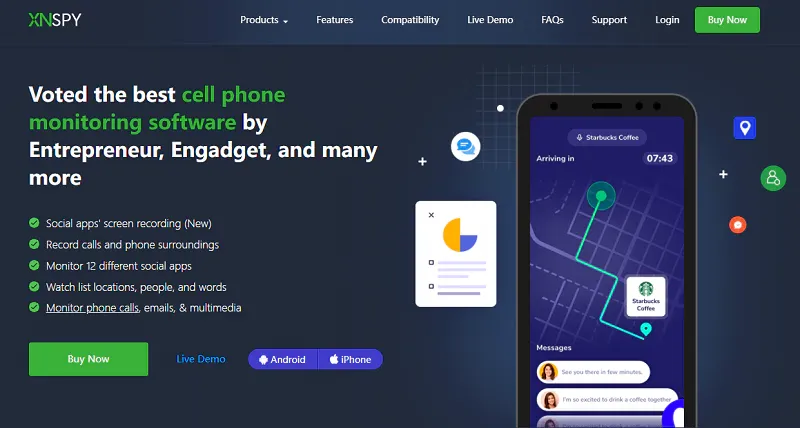 XNSPY Phone Monitoring App