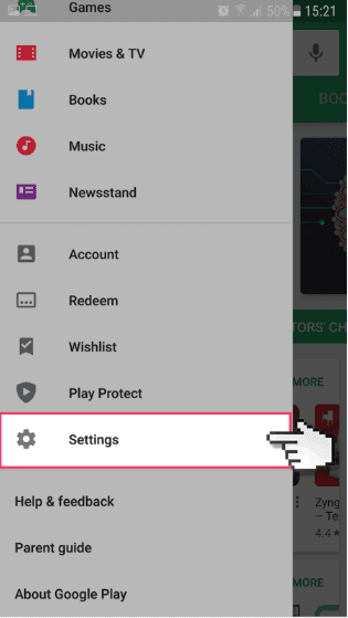 Set up Parental Controls on Google Play