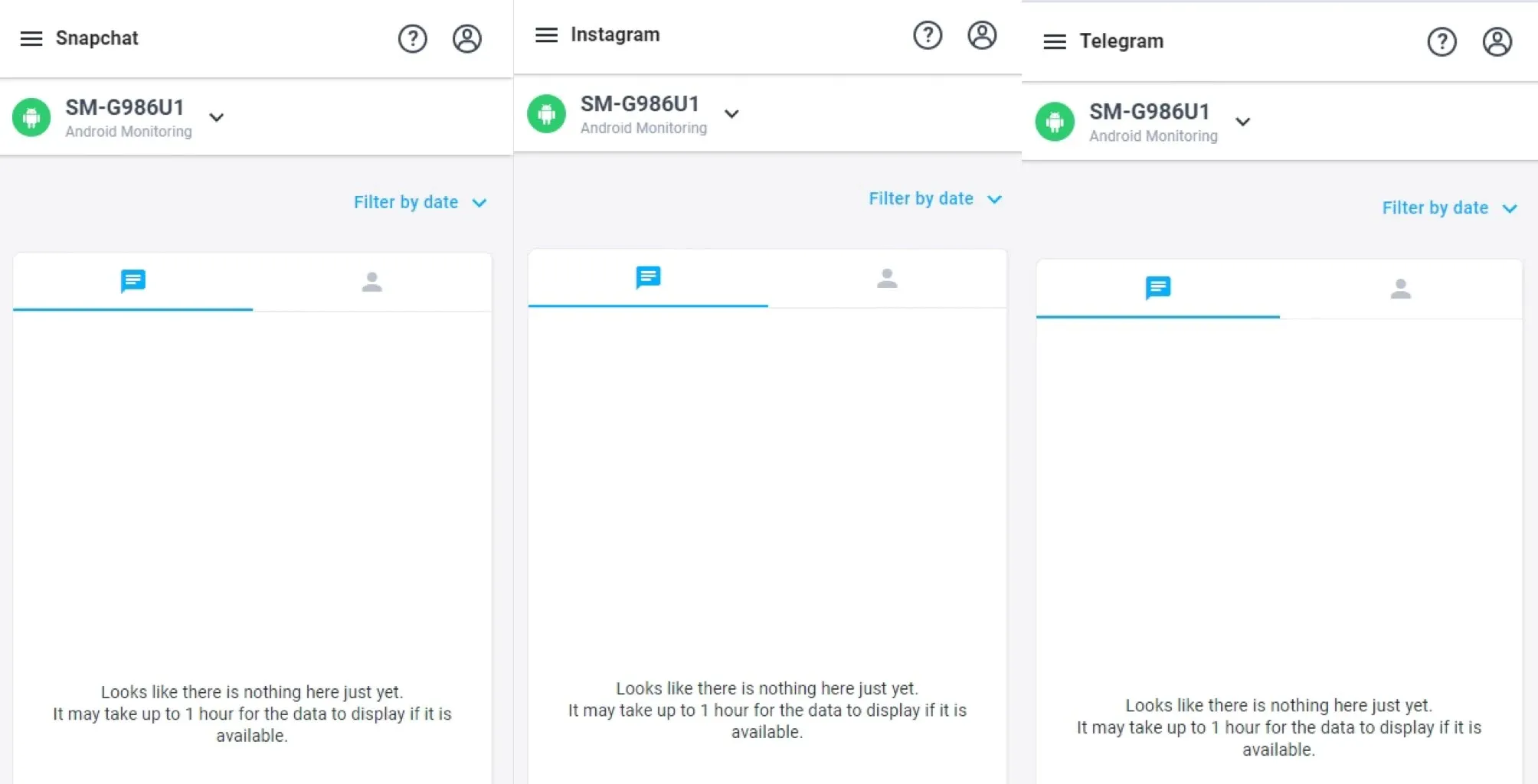 Social media tracking features.