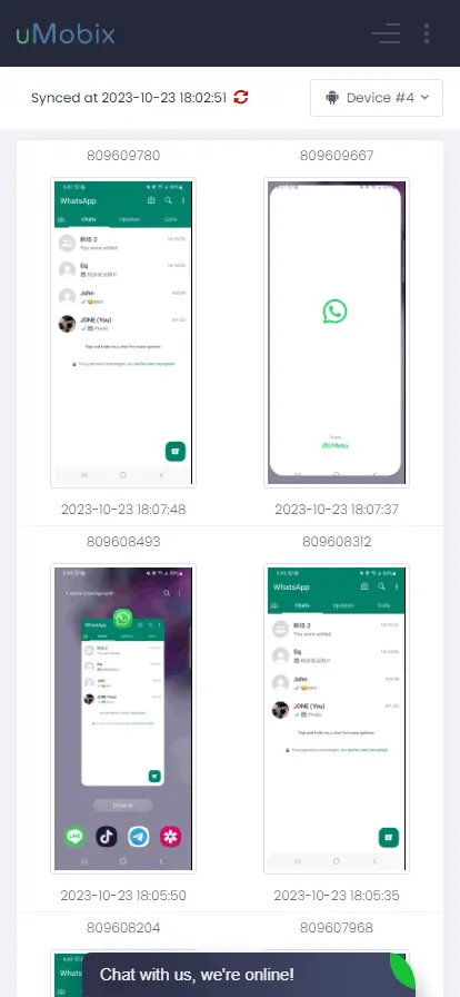 
                WhatsApp-Tracking von uMObix.