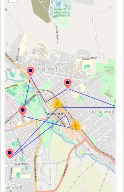 
Location map.