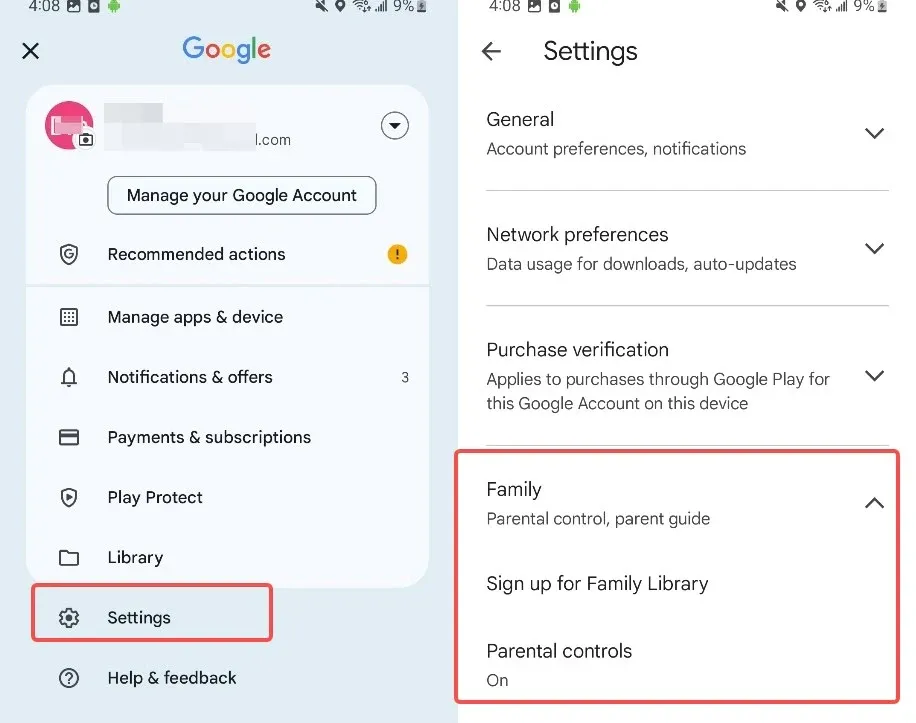 Set up Google Play Restrictions.