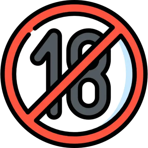 Signs prohibiting viewing by persons under 18 years of age.