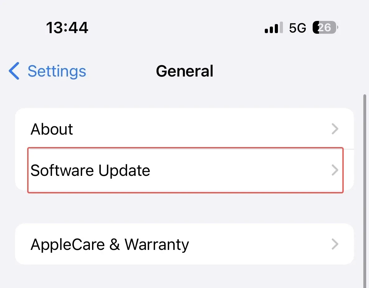 
Update software.