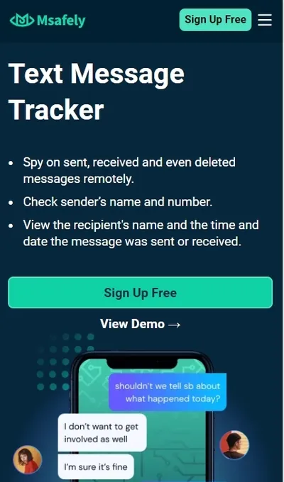 
Msafely can trck someone's text messages.