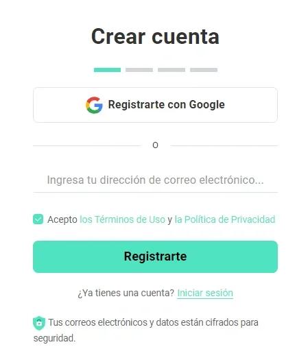 
                                                Crear una cuenta de Msafely