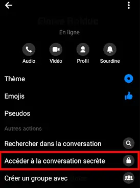 
Accéder à la conversation secrète