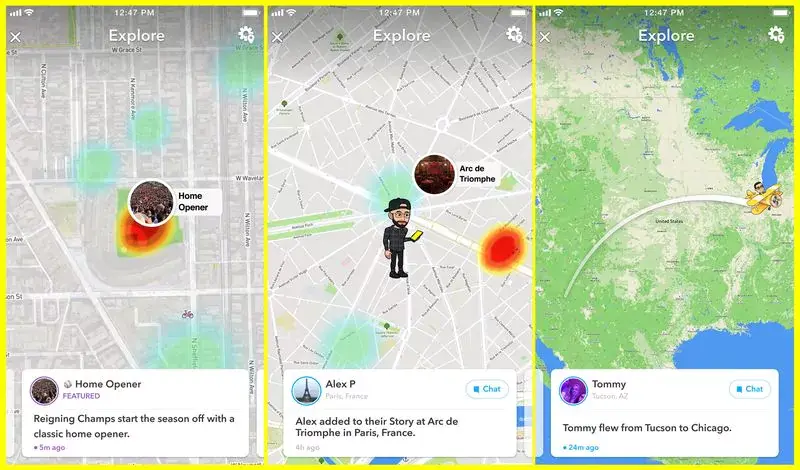 
La localisation précise des utilisateurs sur Snap Map