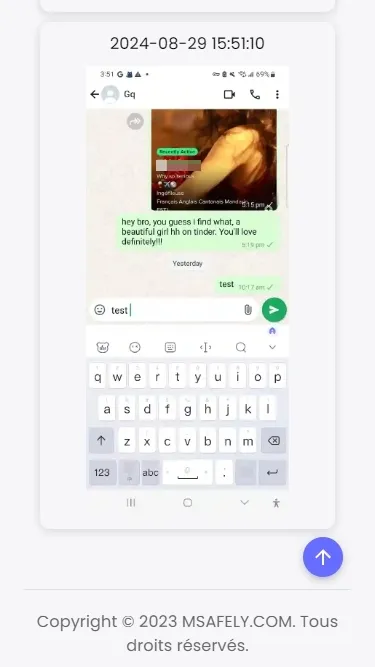 
Surveillance des messages WhatsApp avec Msafely