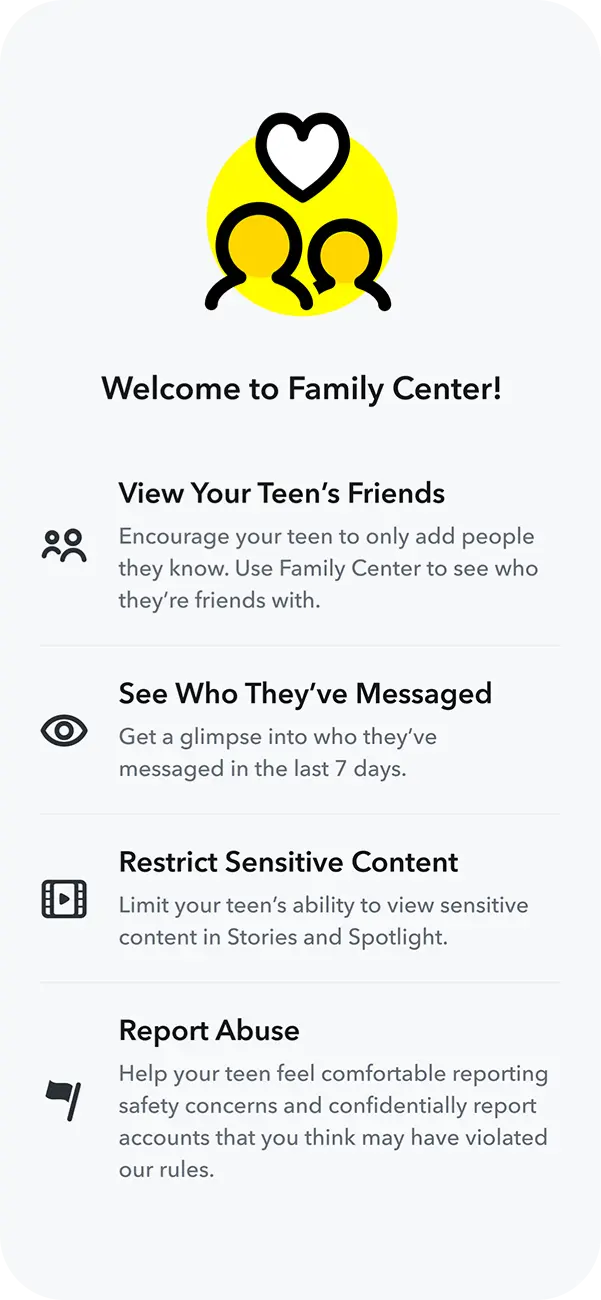 
                Family Center sur Snapchat