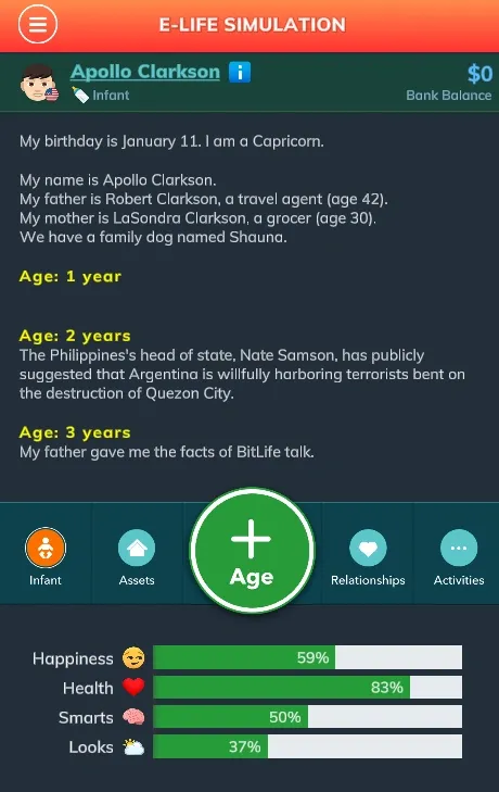 
bitlife captura de pantalla