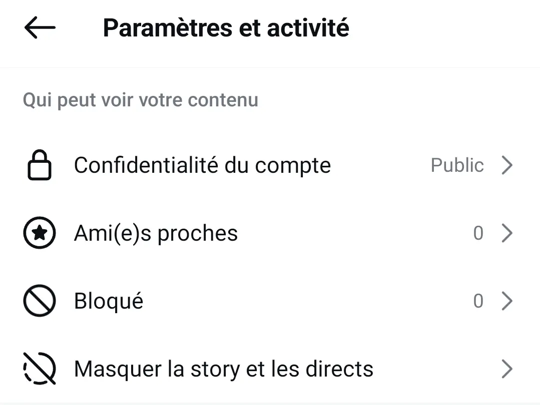 
Qui peut voir votre contenu Instagram