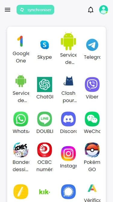 
                Suivre les applis installées