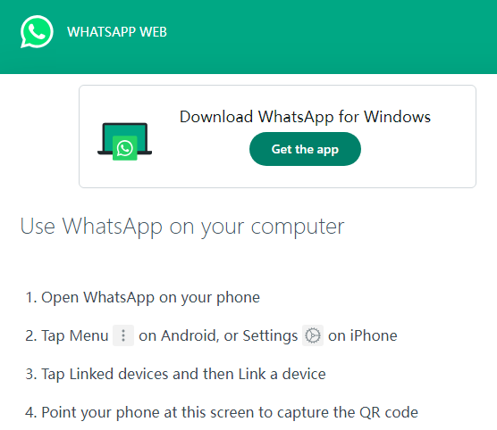 
whatsapp web