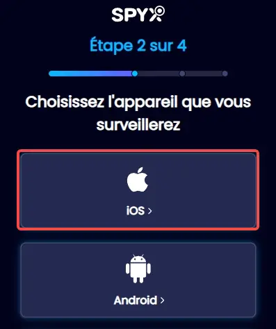 
                Choissir iOS