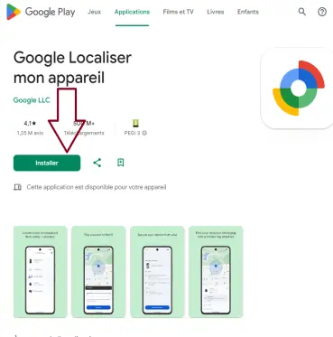 
Installer Google Find My Device