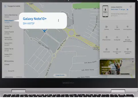 
Localiser Samsung avec Find My Mobile