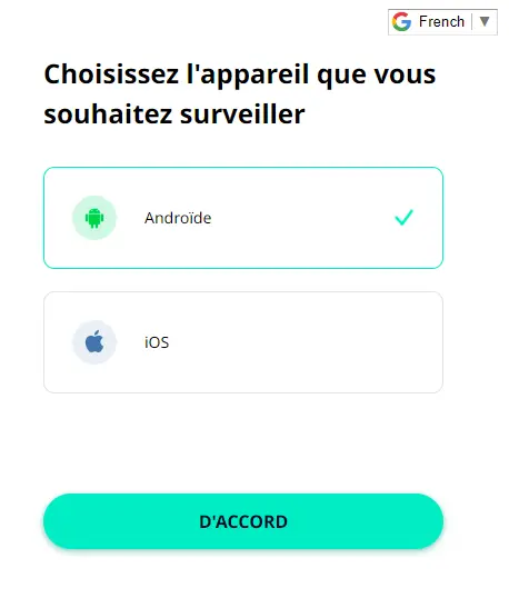 
Choissir Android Spylix