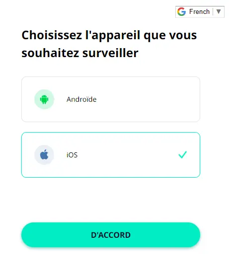 
Choissir iOS Spylix