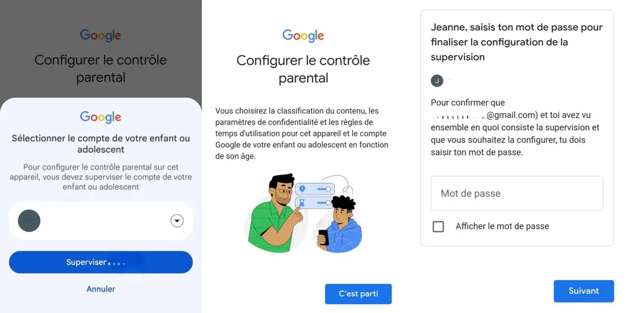 
Configurer le contrôle parental