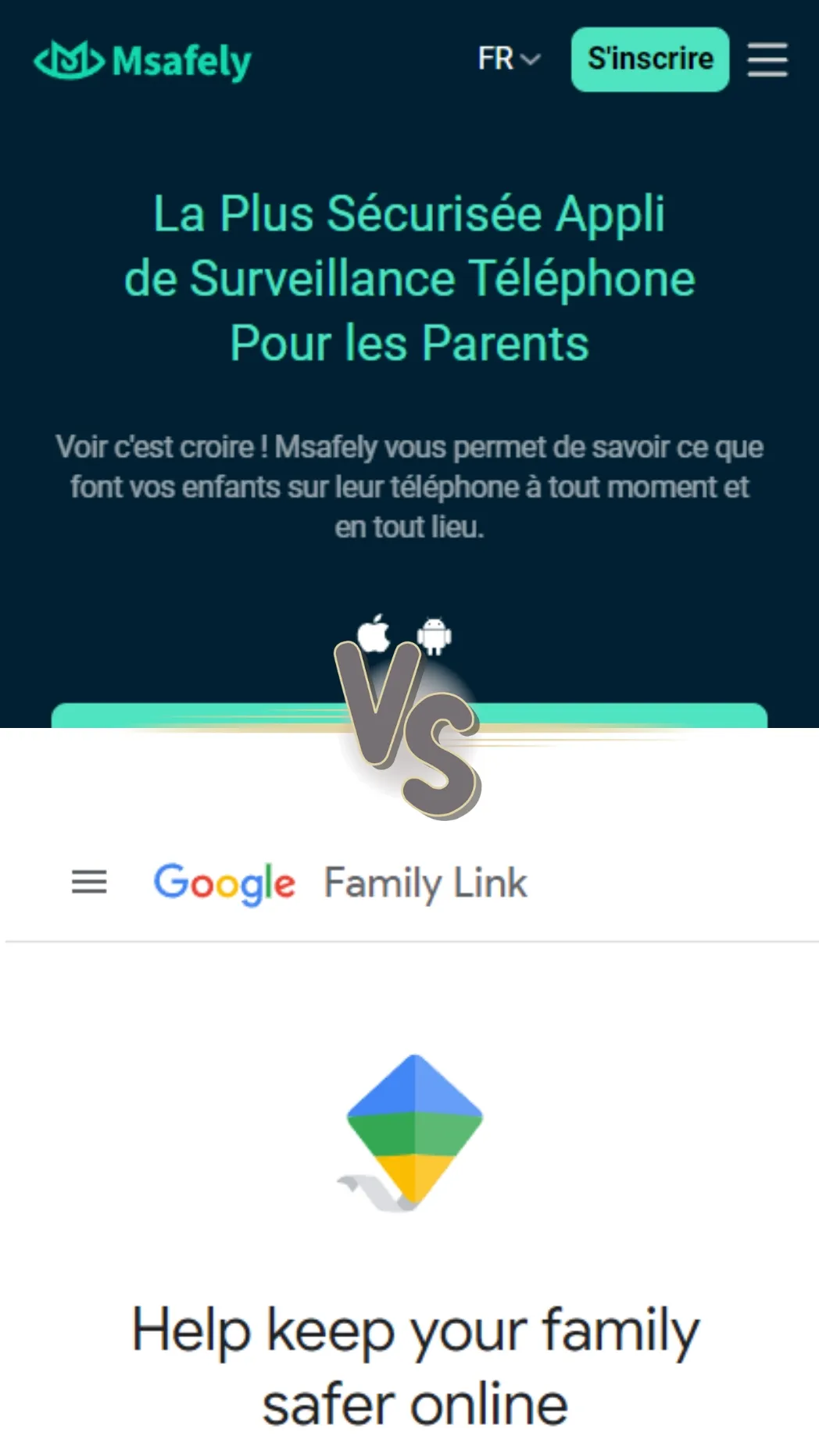 
Family Link VS. Msafely