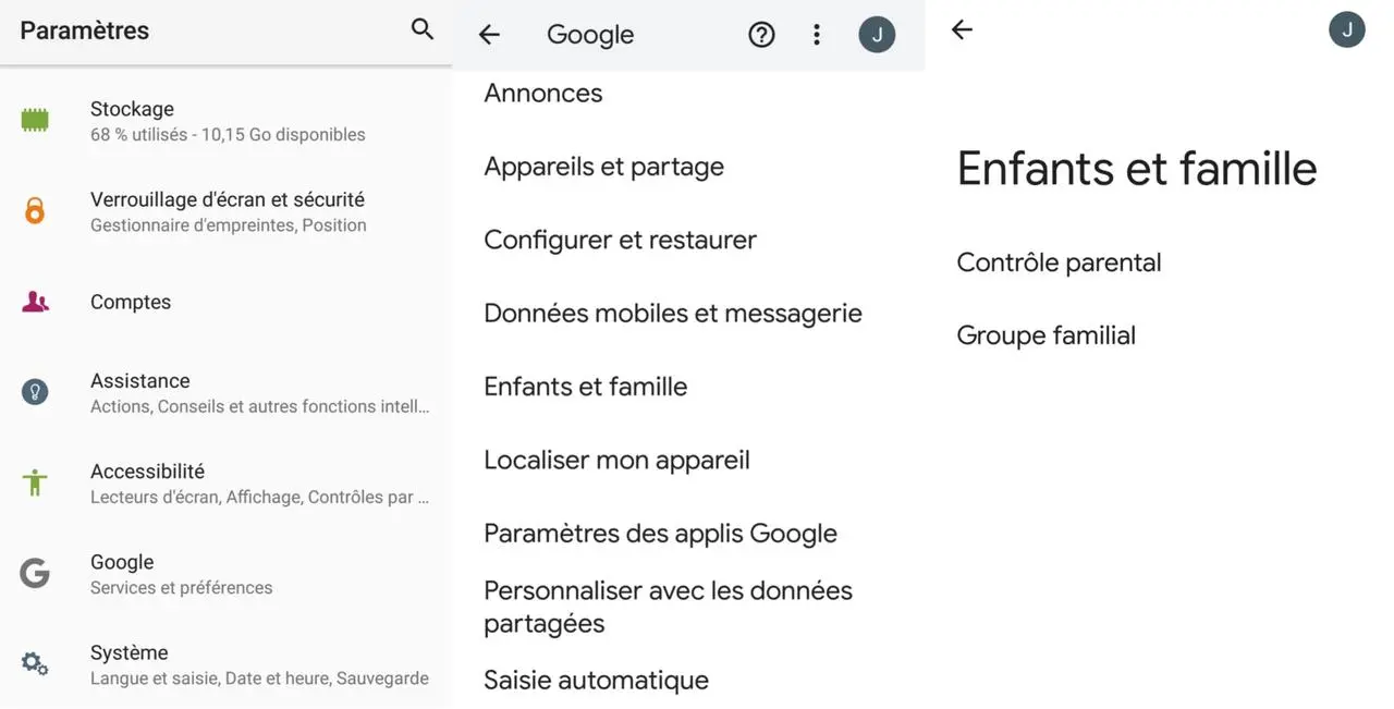 
Paramétrer Family Link sur Android