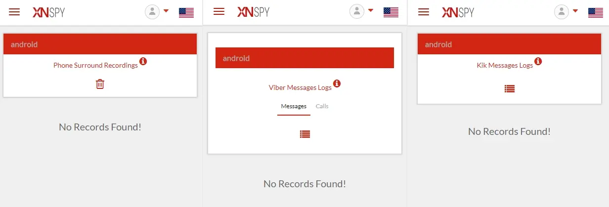 Phone activities monitored by XNSPY from actual users'phone.