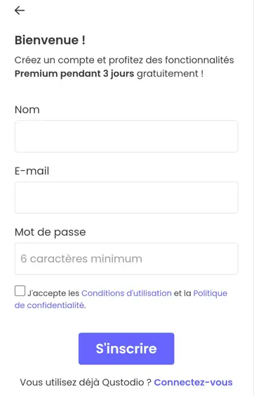 Créer un compte Qustodio