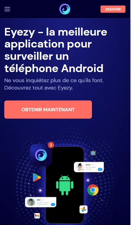 Eyezy - la meilleure application pour surveiller un téléphone Android