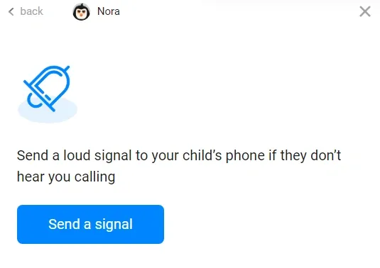 Findmykids Signal fort