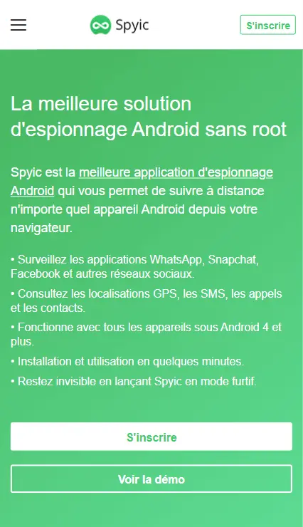 La meilleure solution d'espionnage Android sans root - Spyic