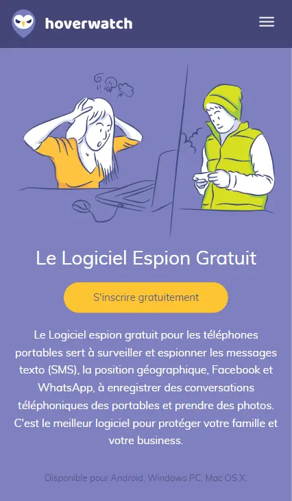 Le Logiciel Espion Gratuit - Hoverwatch