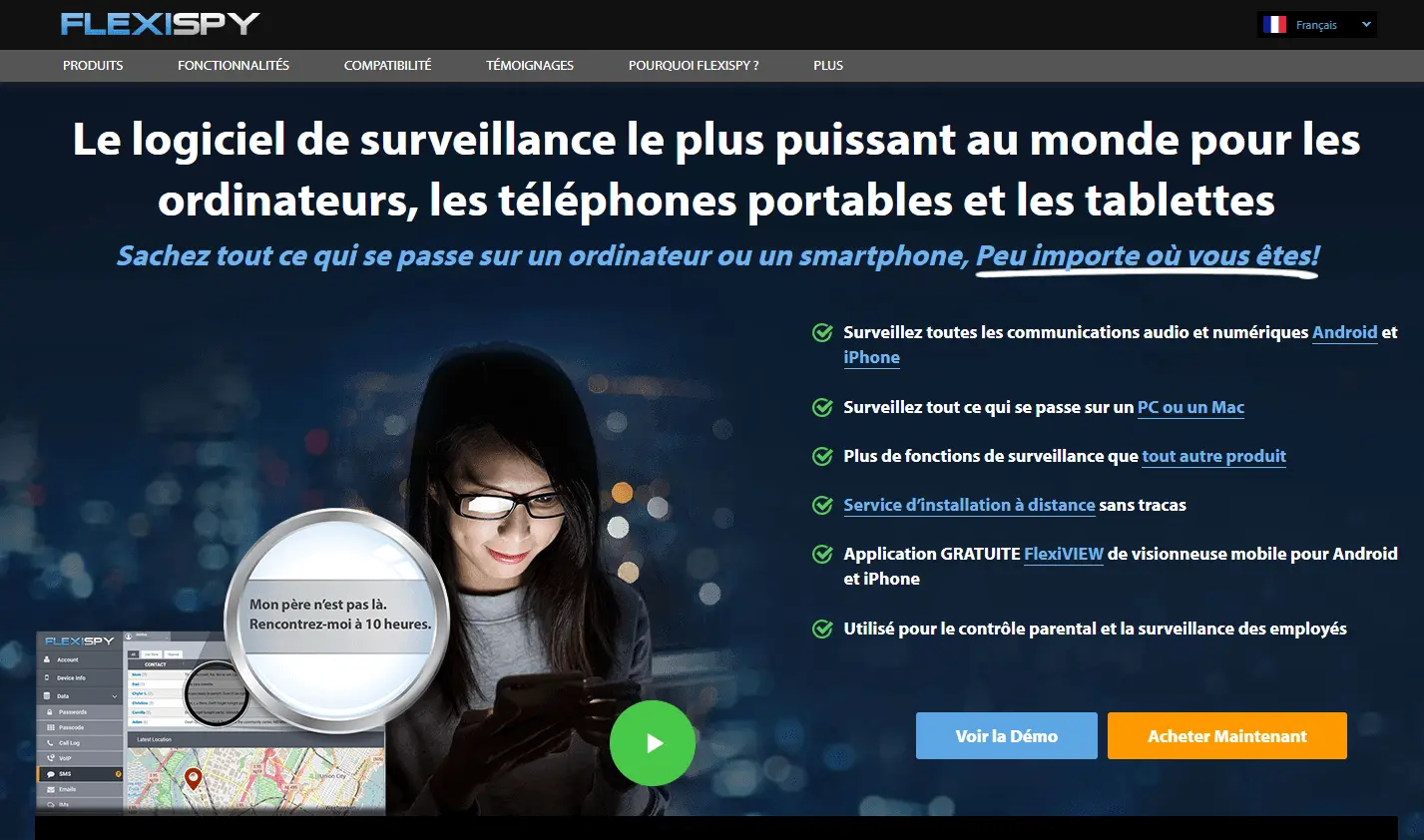 FlexiSPY : Mon avis après utilisation et comparaison avec d'autres logiciels