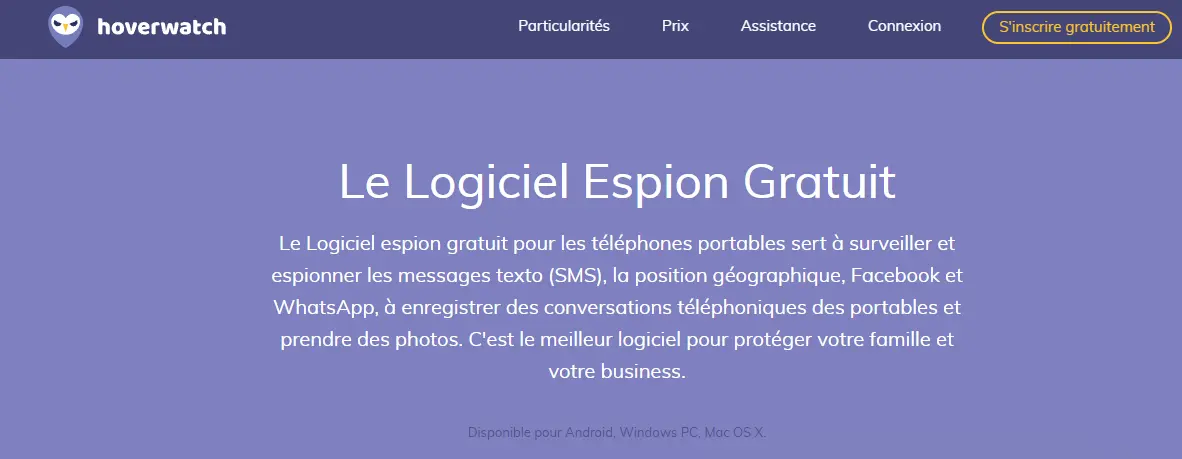 Hoverwatch : Mouchard sur Téléphone Android à Petit Prix
