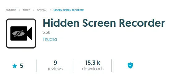 Hidden Screen Recorder.