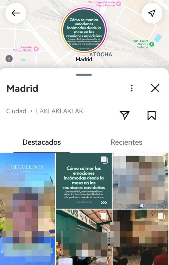 Las publicaciones etiquetadas en Instagram.