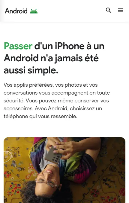 Cloner un iPhone vers Android avec Switch to Android