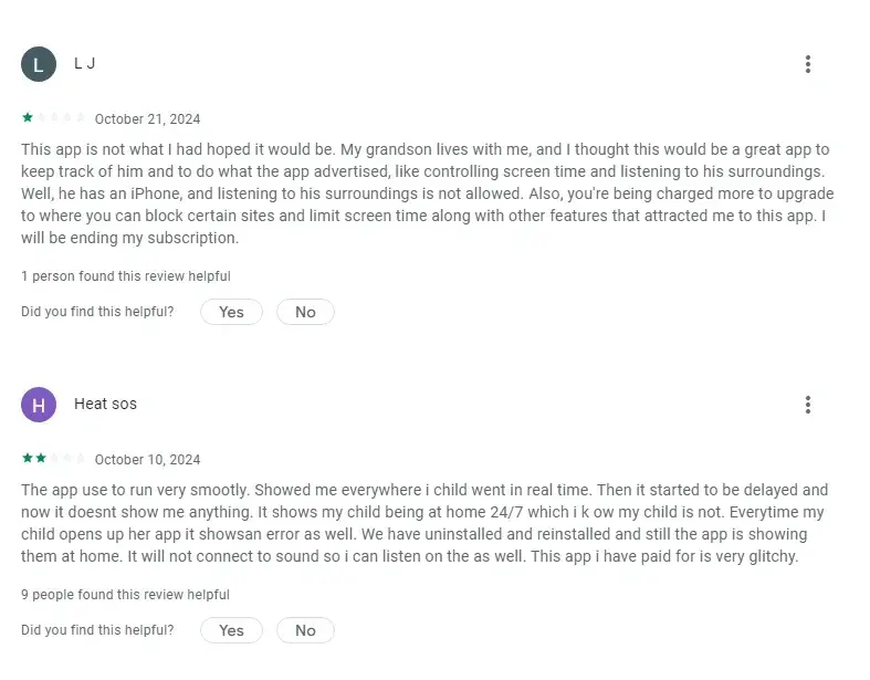 Real user reviews of Findmykids.