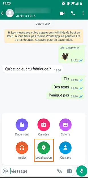 WhatsApp localisation