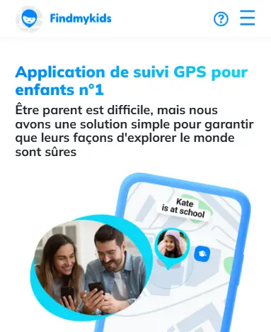 Application de suivi GPS-Findmykids