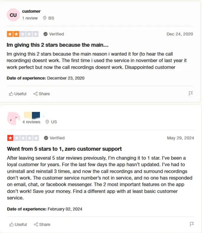 Reviews about MobiStealth shared by real users on TrustPilot