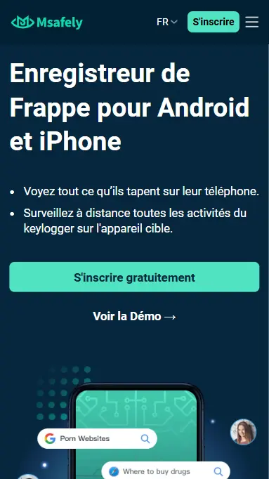 keylogger pour iPhone/Android - Msafely