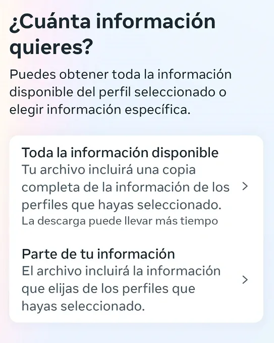 Toda la información disponible.