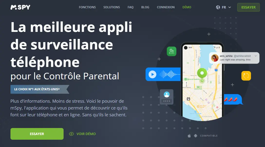 mSpy – Idéal pour une Surveillance Basique