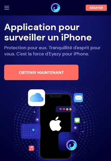 Eyezy - application pour surveiller un iPhone