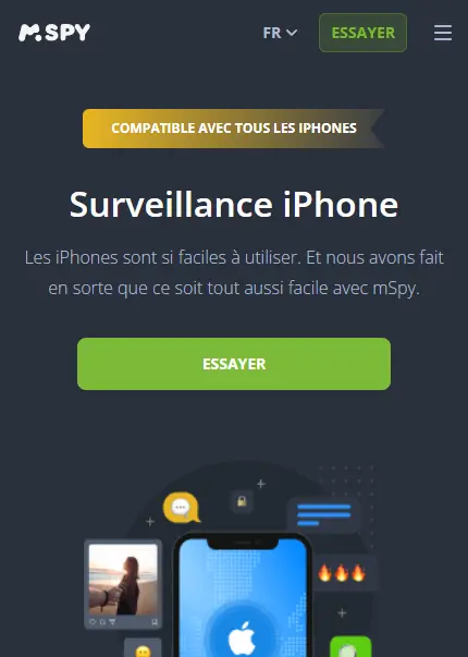 mSpy - surveillance iPhone