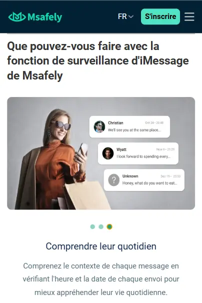 Msafely - application de surveillance d'iMessage