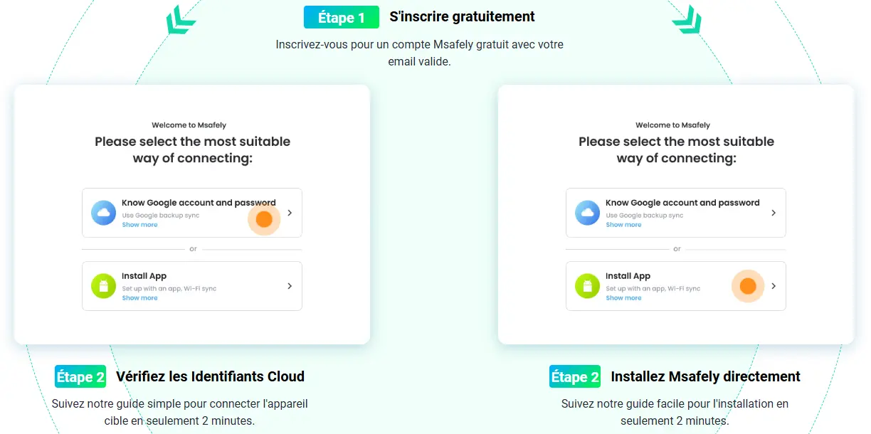 installer à distance un logiciel espion Android Msafely