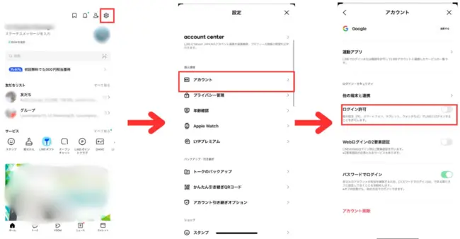 PINコード認証を有効化する手順