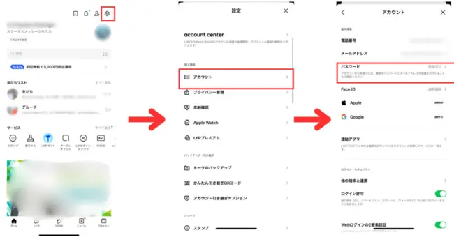 ラインでパスワードを変更するガイド